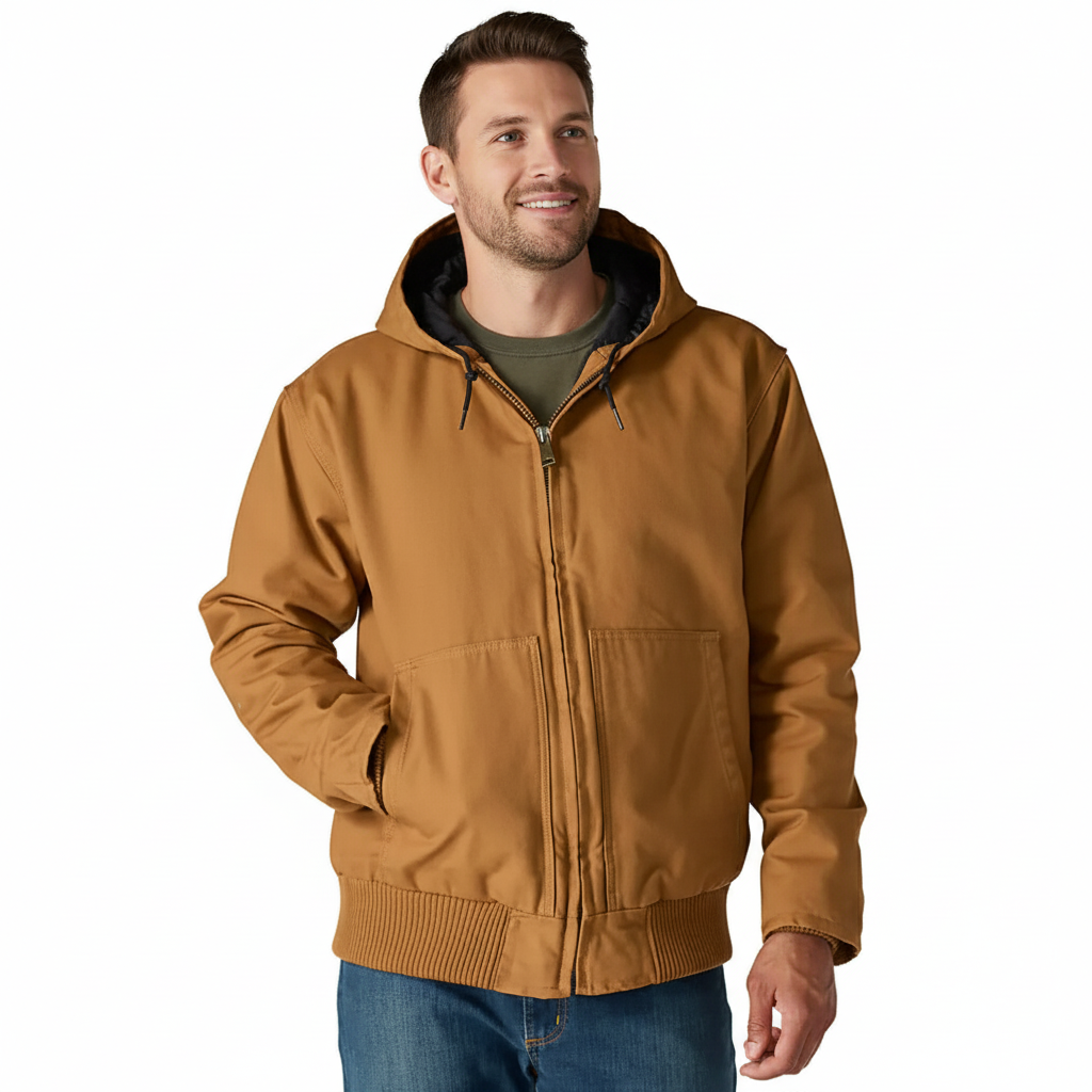 Insulated Hooded Winter Jacket For Men