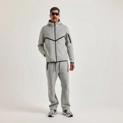 Tech Fleece Full Zip Hoodie Set For Men