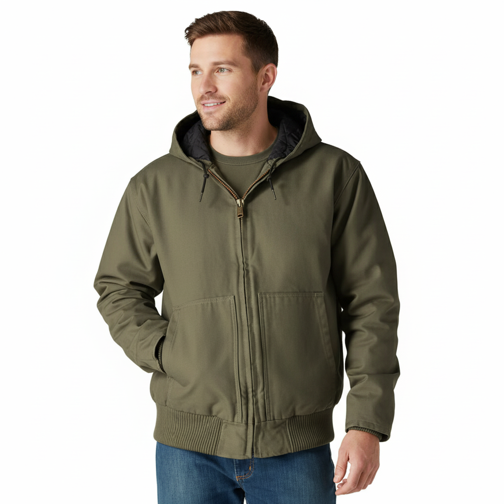 Insulated Hooded Winter Jacket For Men