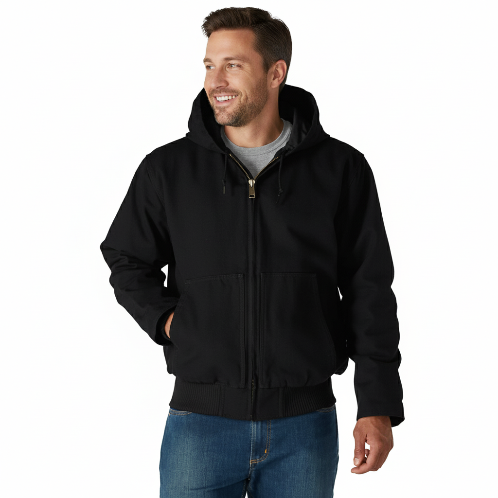Insulated Hooded Winter Jacket For Men
