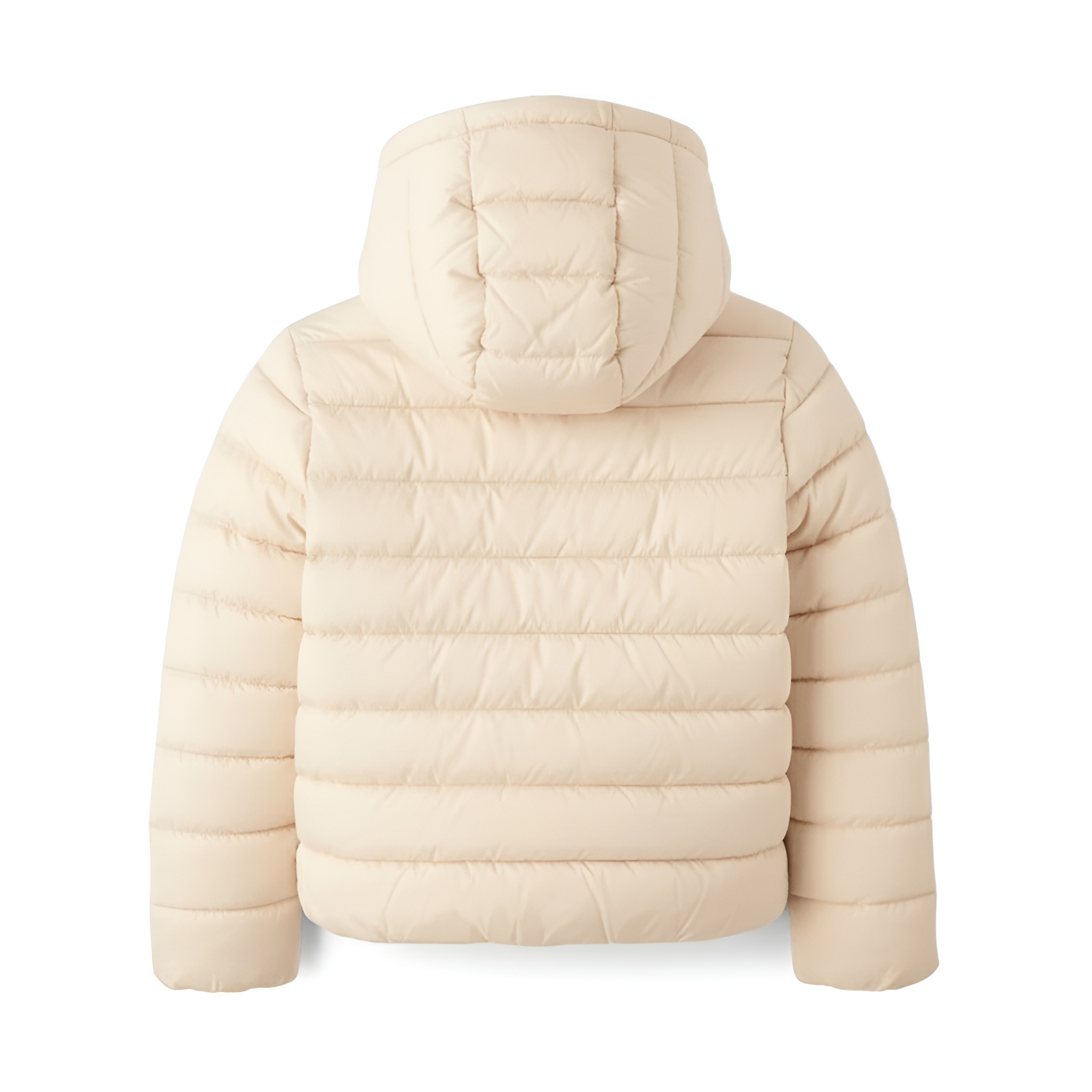 Insulated Lightweight Hooded Puffer Jacket For Girls