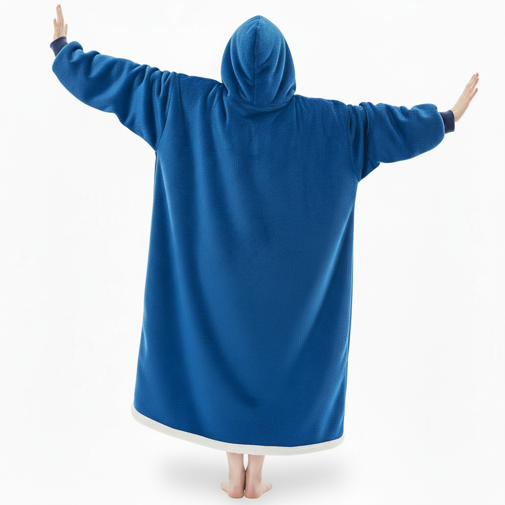 Cozy Oversized Sleep Blanket Hoodie With Built In Mask 