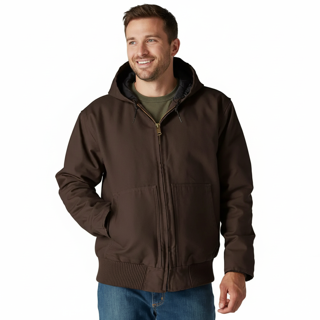 Insulated Hooded Winter Jacket For Men