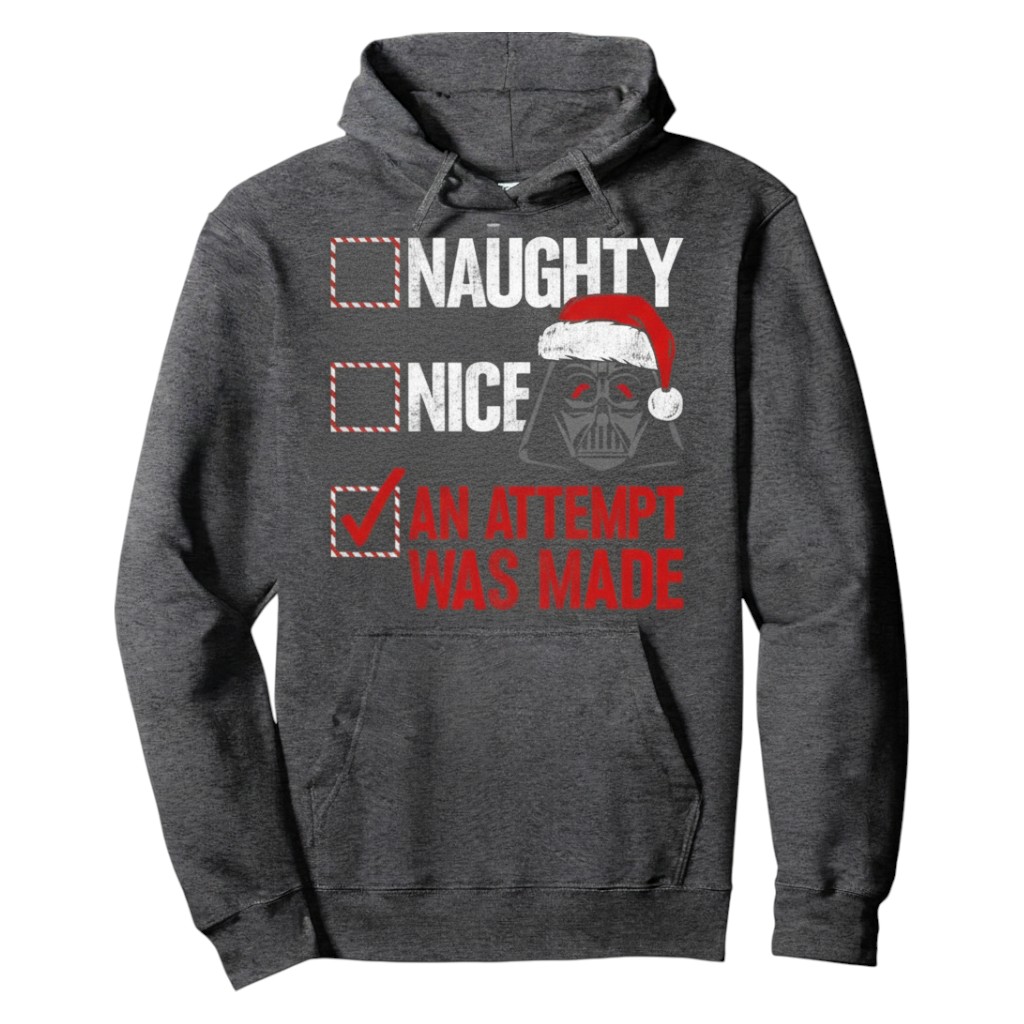 Christmas Darth Vader Themed Pullover Hoodie