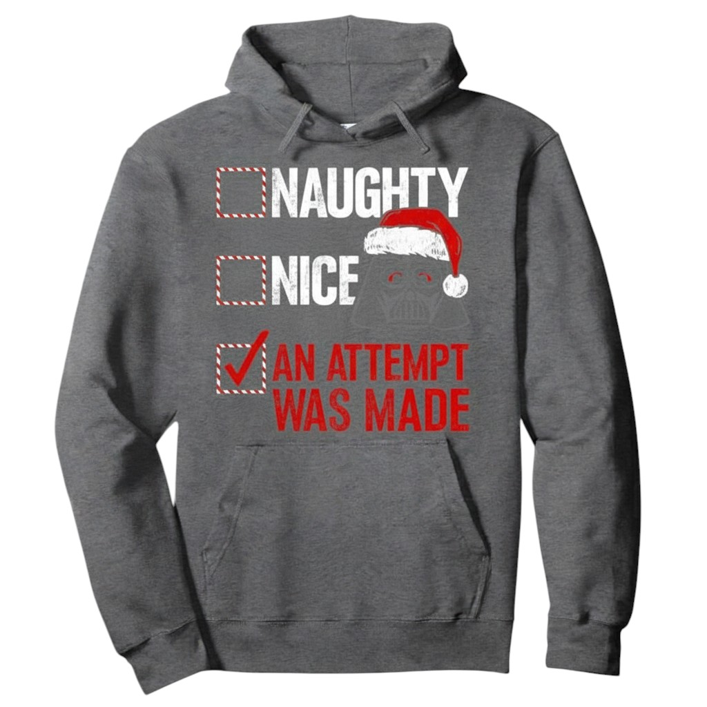Christmas Darth Vader Themed Pullover Hoodie