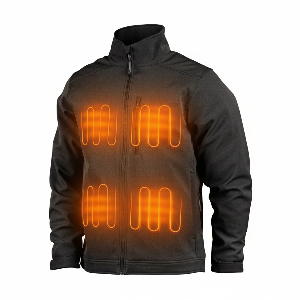 Heated Jacket With Toughshell Fabric For Men