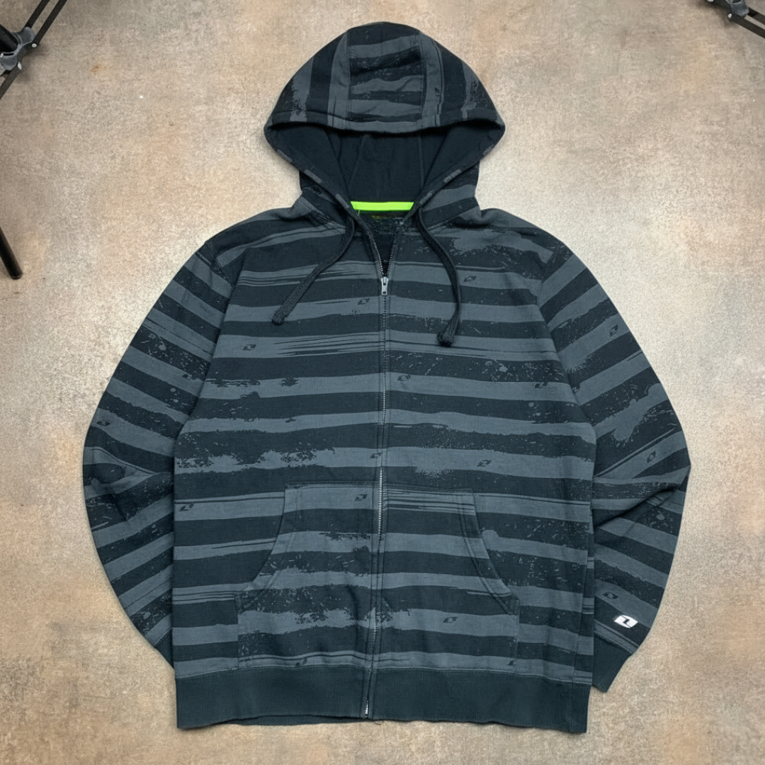 Graphic Design Zip Up Hoodie For Men