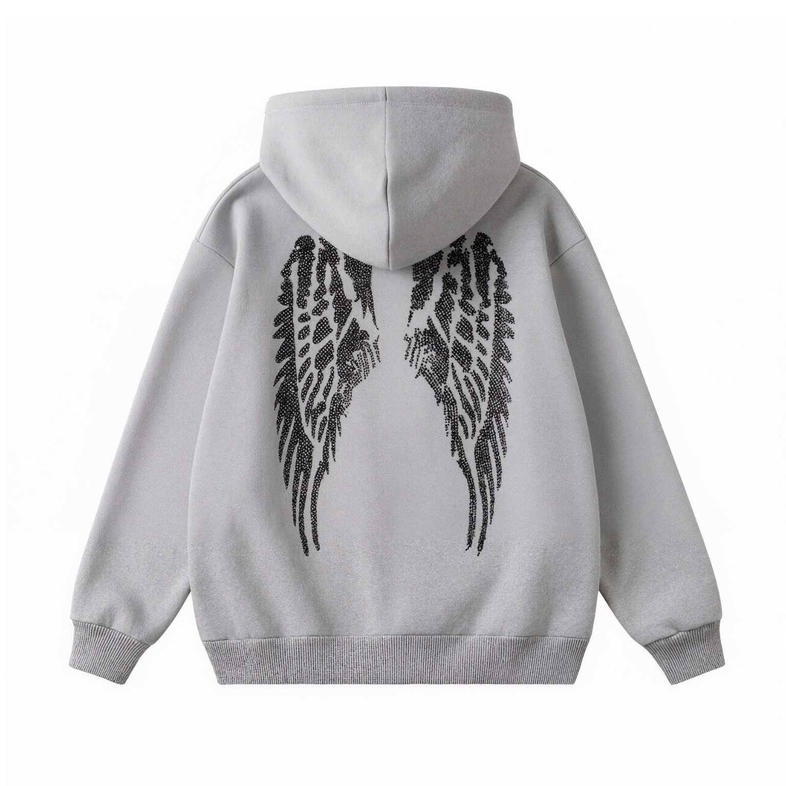 Women Black Wing Graphic Hoodie