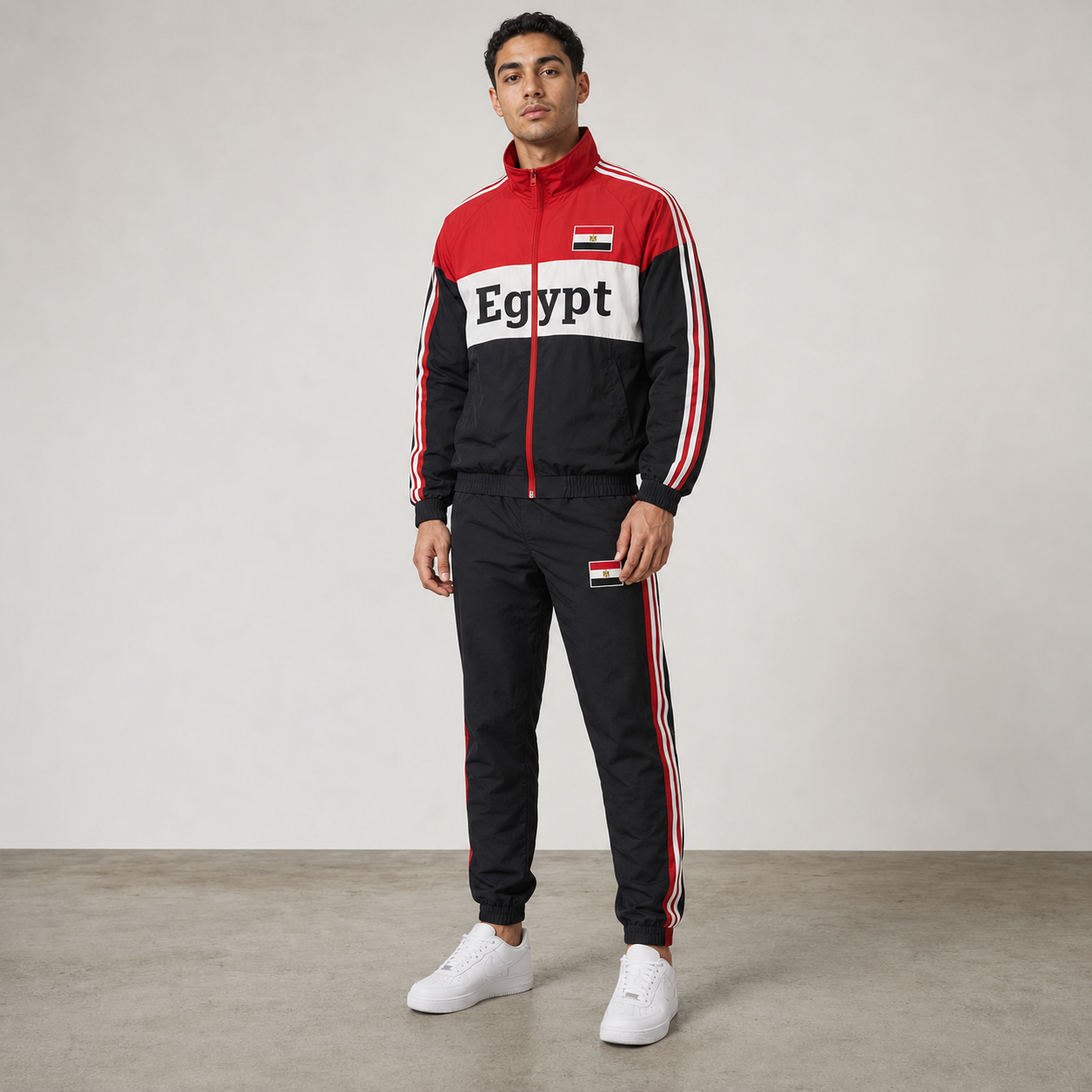 World Cup 2026 Themed Egypt Football Fan Sweatshirt And Jogger Set