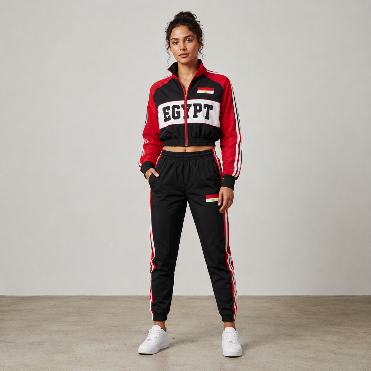 World Cup 2026 Themed Egypt Football Fan Sweatshirt And Jogger Set