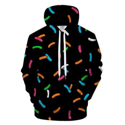 3D Colorful Sprinkle Hoodie-My 3D Hoodie