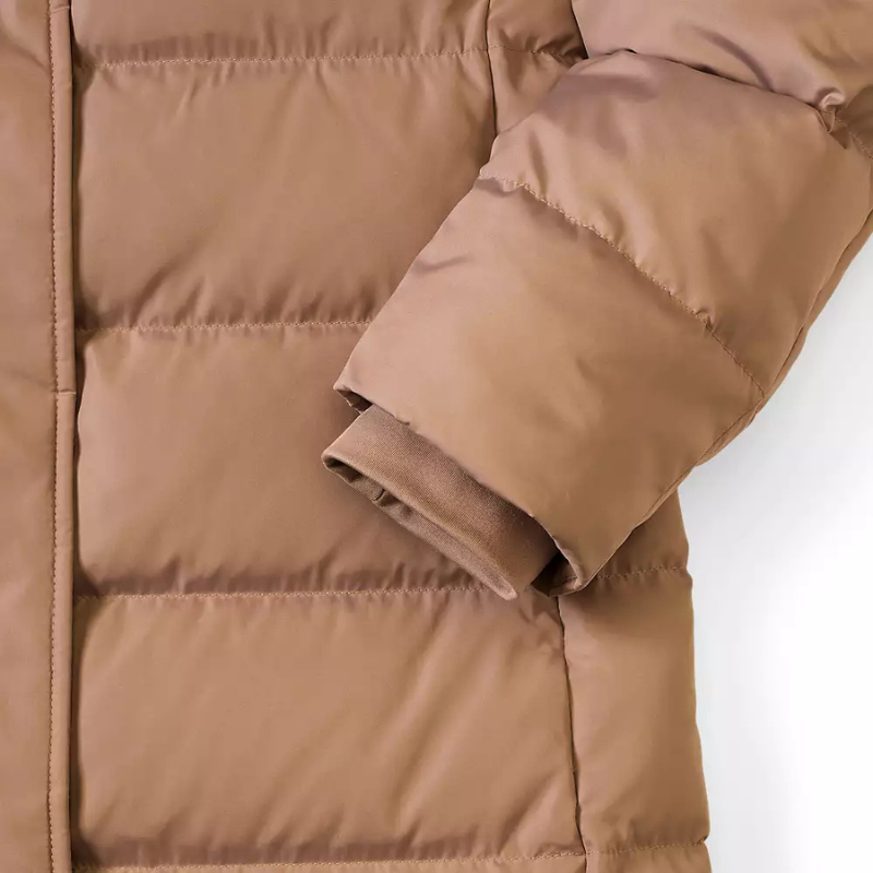 Long Down Hooded Winter Puffer Coat For Women