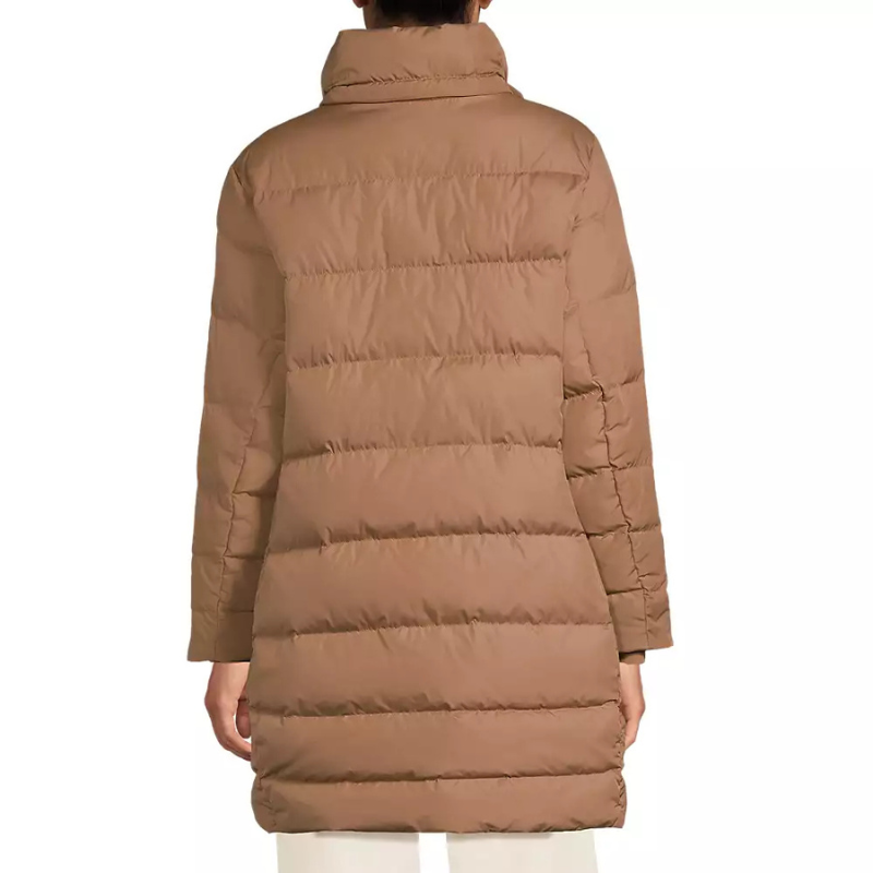 Long Down Hooded Winter Puffer Coat For Women
