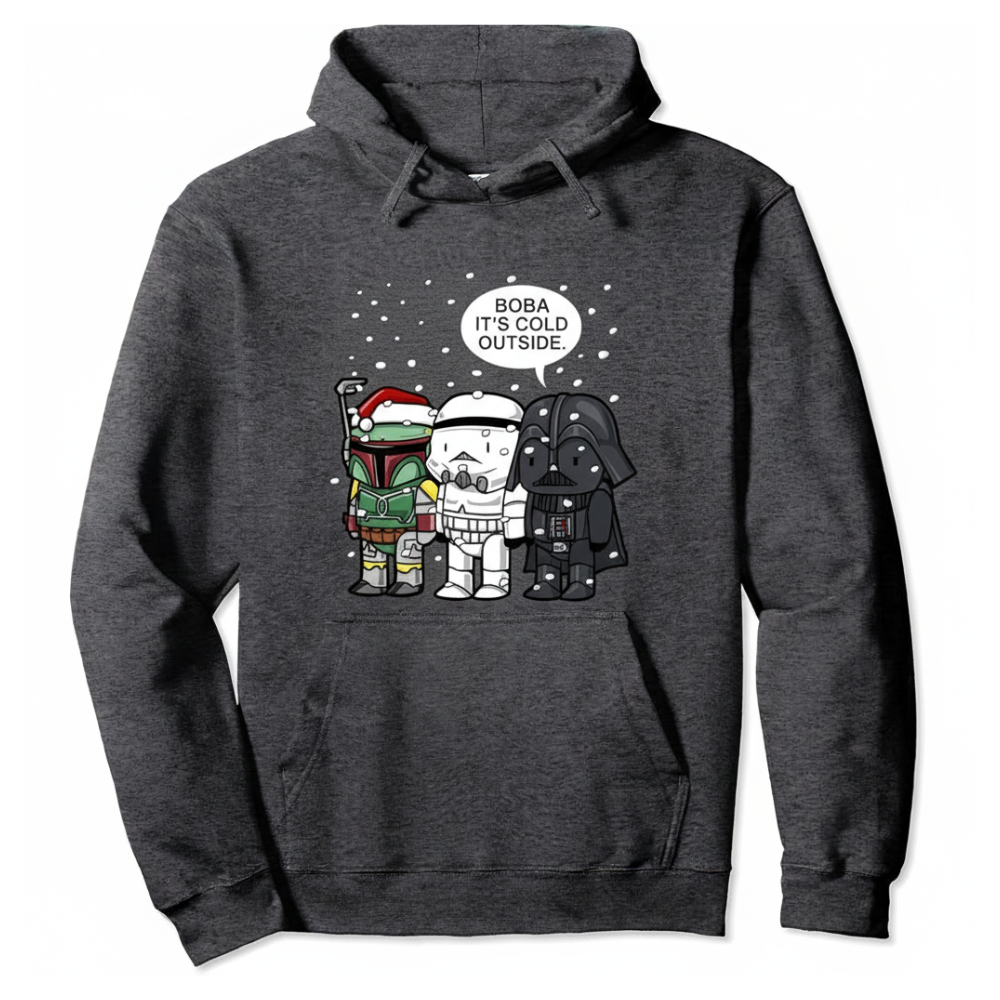 Christmas Boba Themed Graphic Hoodie
