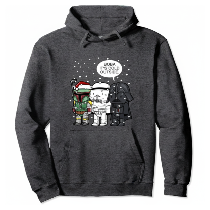 Christmas Boba Themed Graphic Hoodie