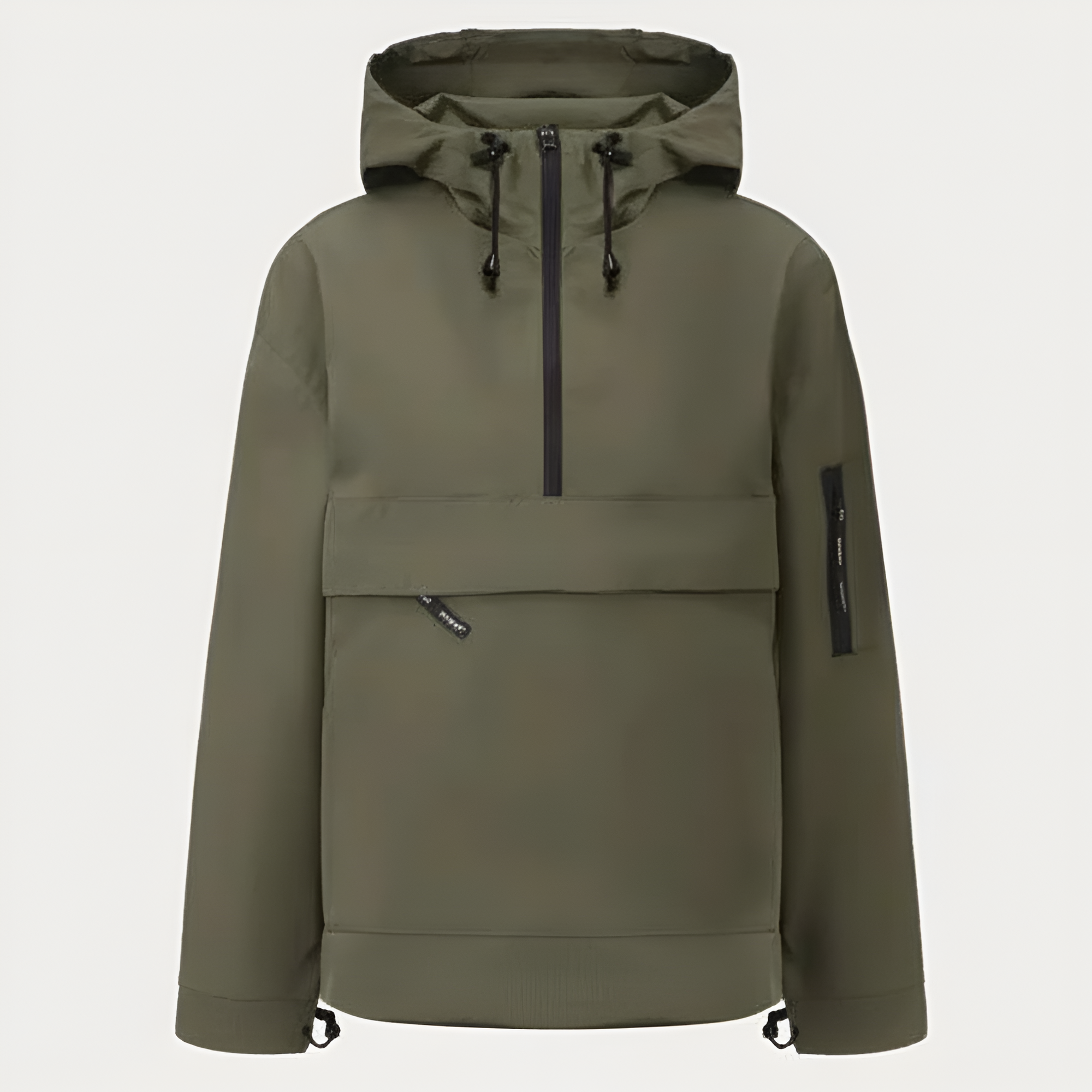 Waterproof Oversized Hoodie Rain Jacket With Adjustable Hood And Cuffs For Women