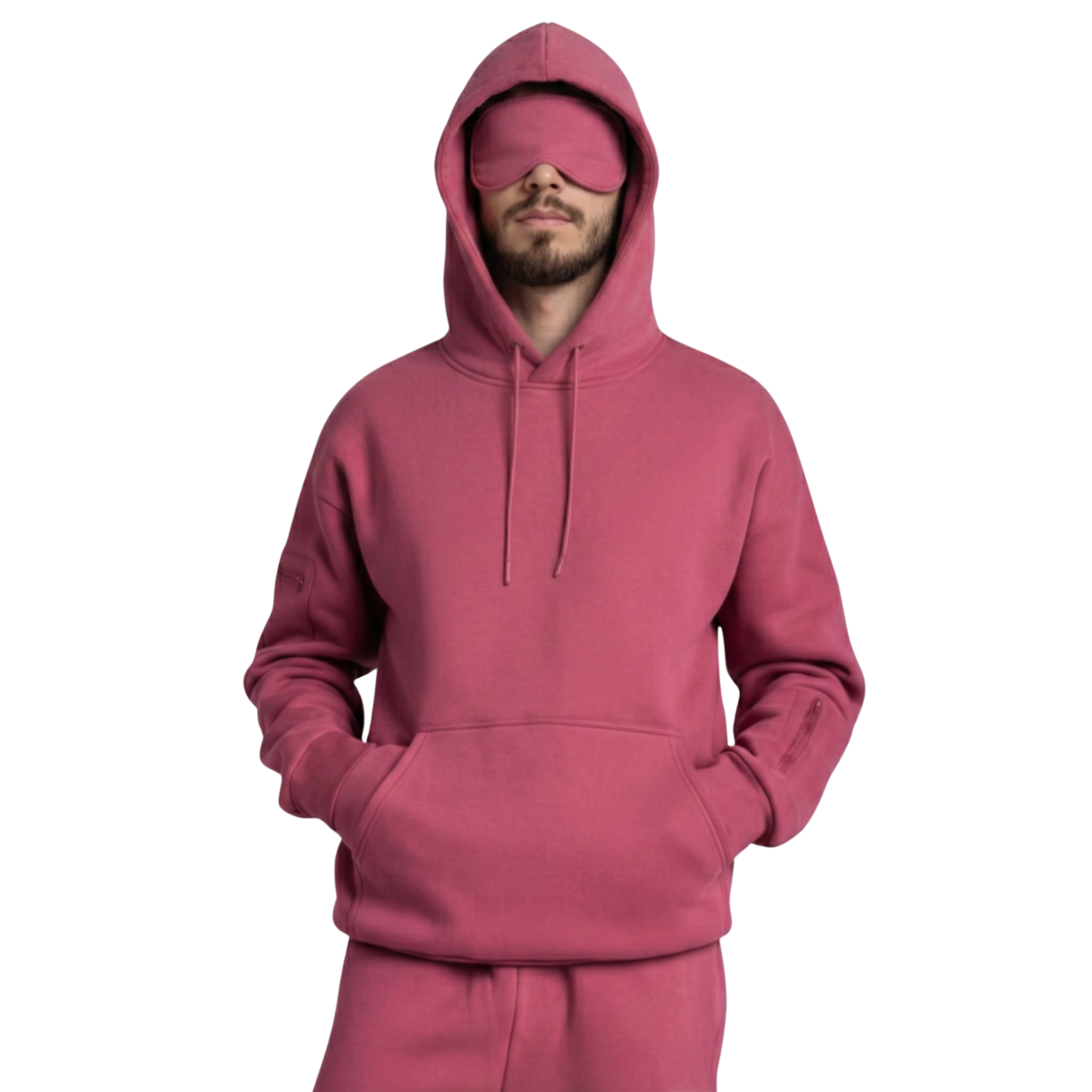 Lightweight Travel Hoodie With Built In Cover Design