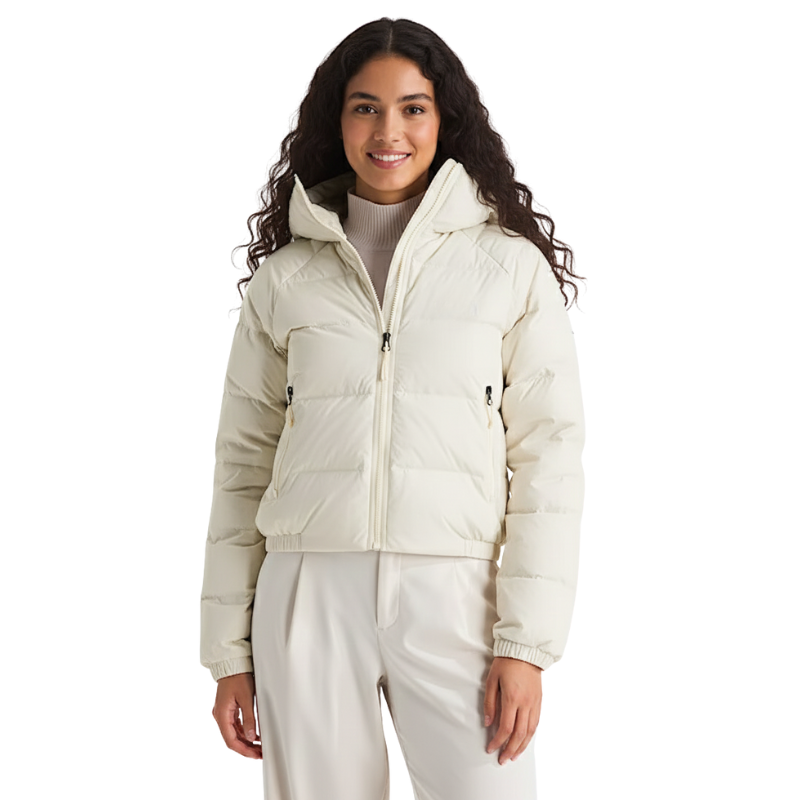 Down Hooded Lightweight Puffer Winterwear Jacket For Women