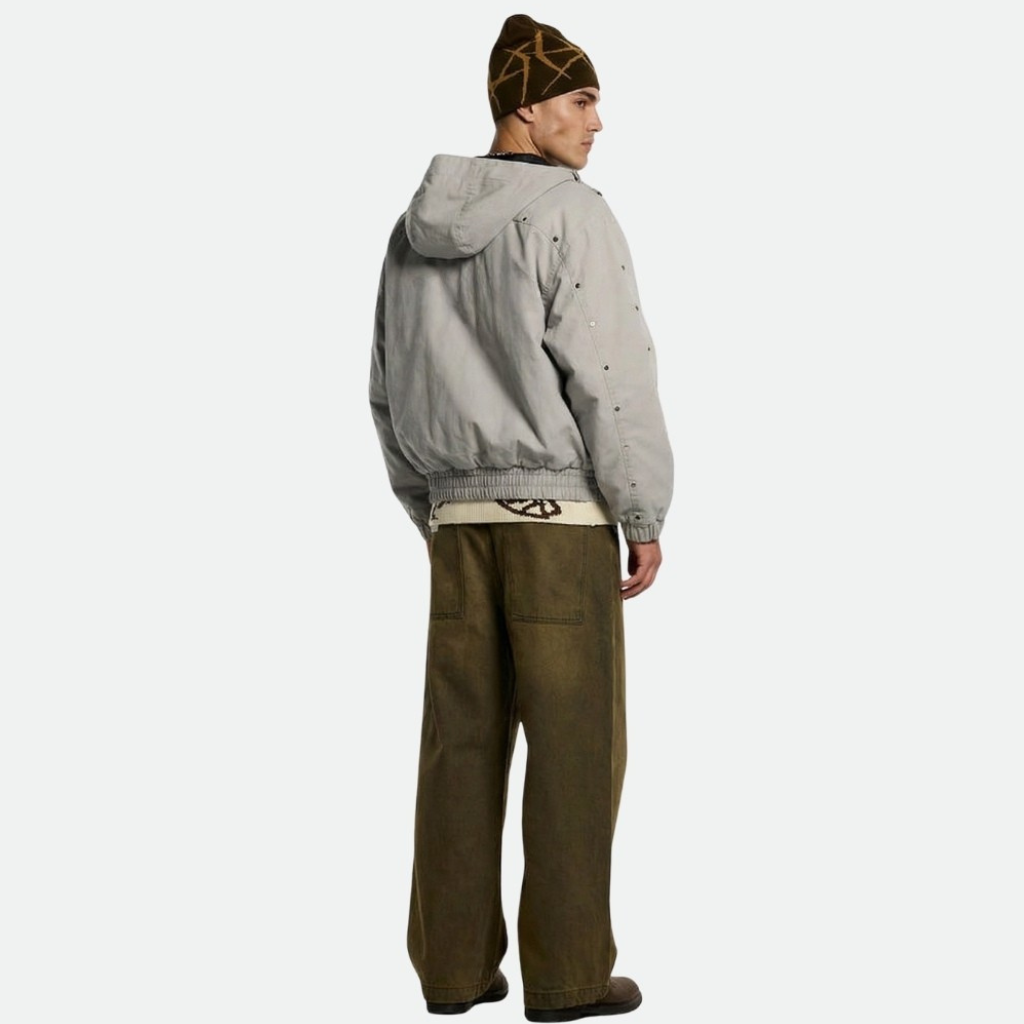 Casual Hooded Jacket With Structured Design