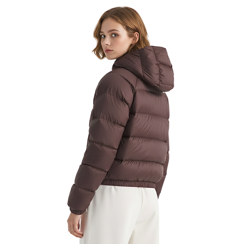 Down Hooded Lightweight Puffer Winterwear Jacket For Women