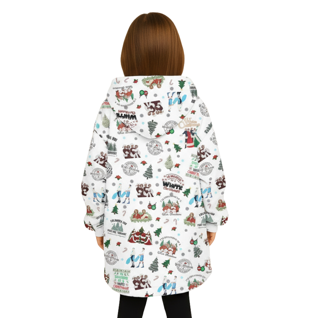 Christmas Printed Oversized Holiday Blanket Hoodie