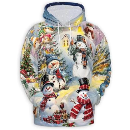 Christmas Santa Claus All Over Print Hoodie