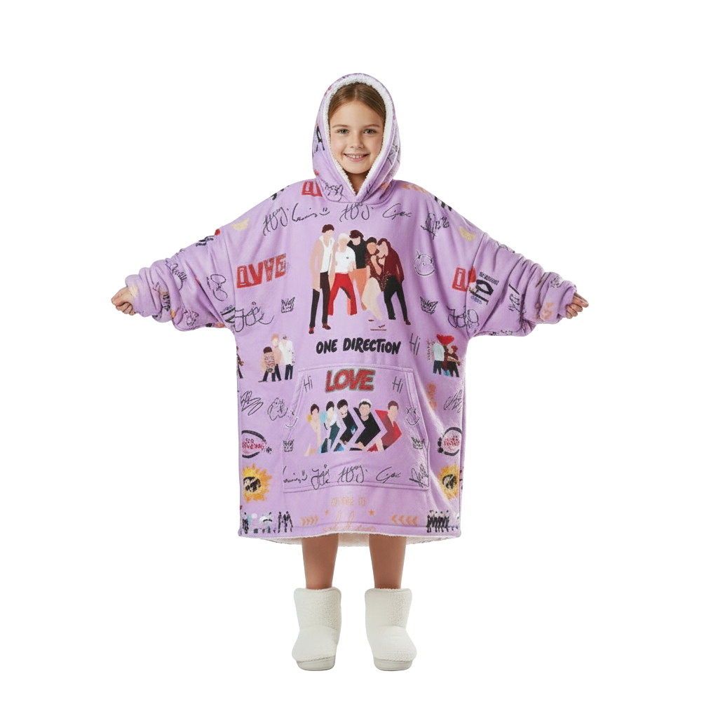 One Direction Printed Oversized Hoodie Blanket