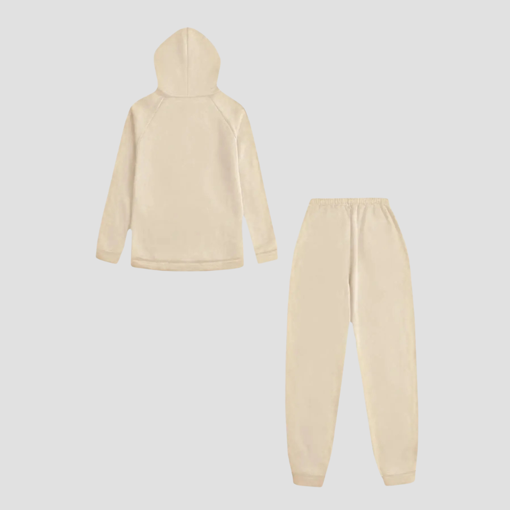 Raglan Sleeve Pullover Hoodie And Sweatpants Jogger Set For Women