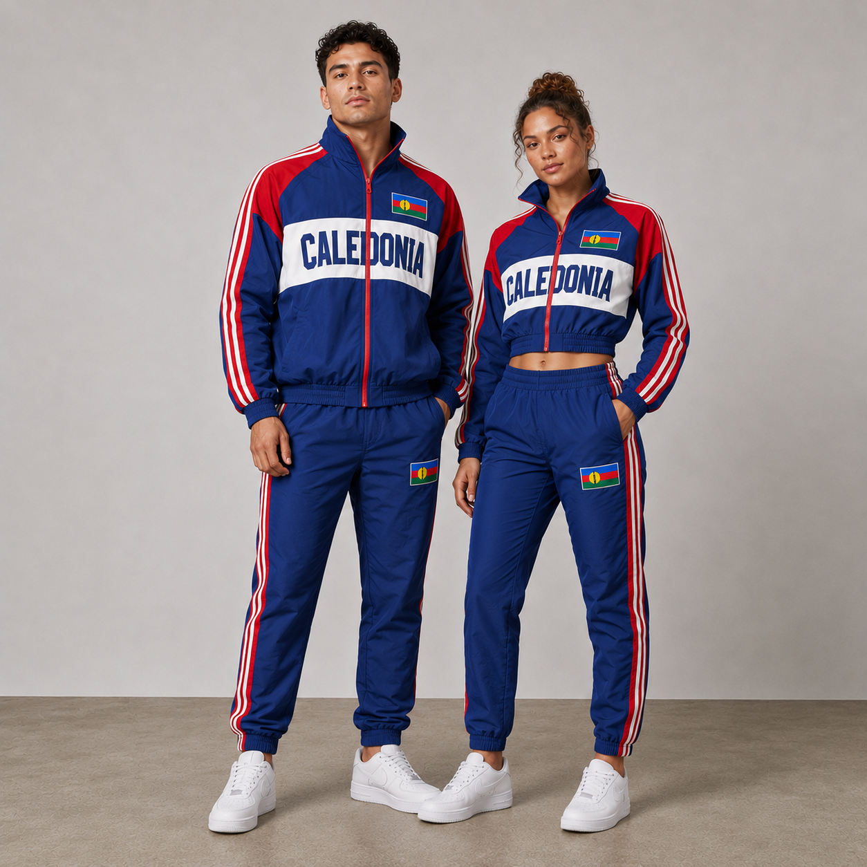 FIFA World Cup 2026 Themed Caledonia Football Fan Sweatshirt And Jogger Set