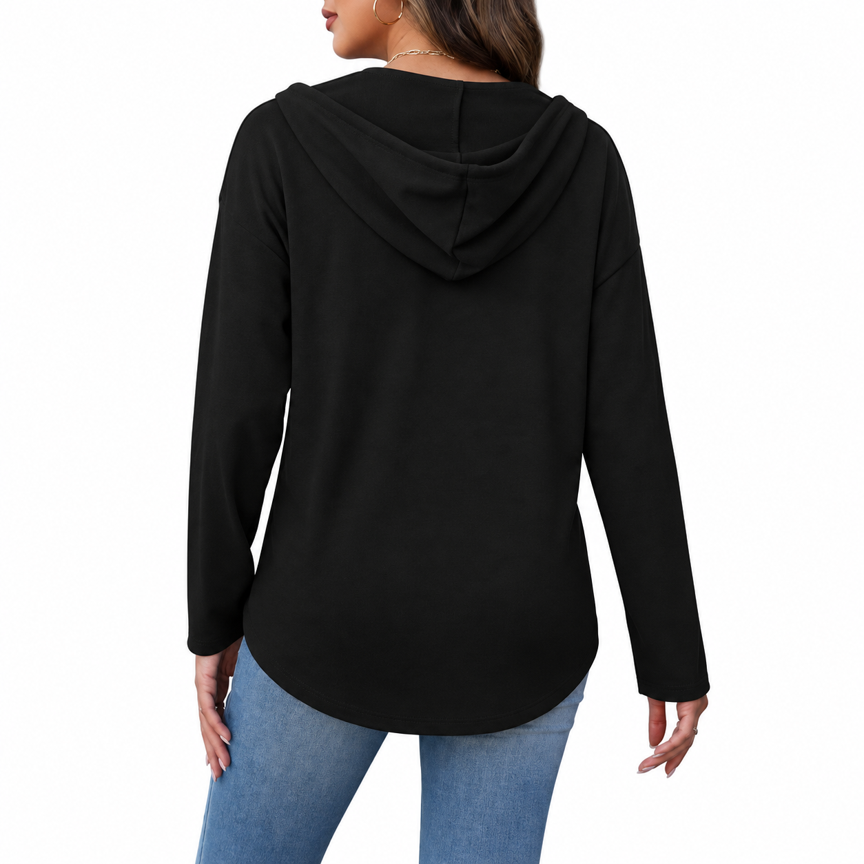 Long Sleeve Pullover Fall Outfit Sweatshirt For Women