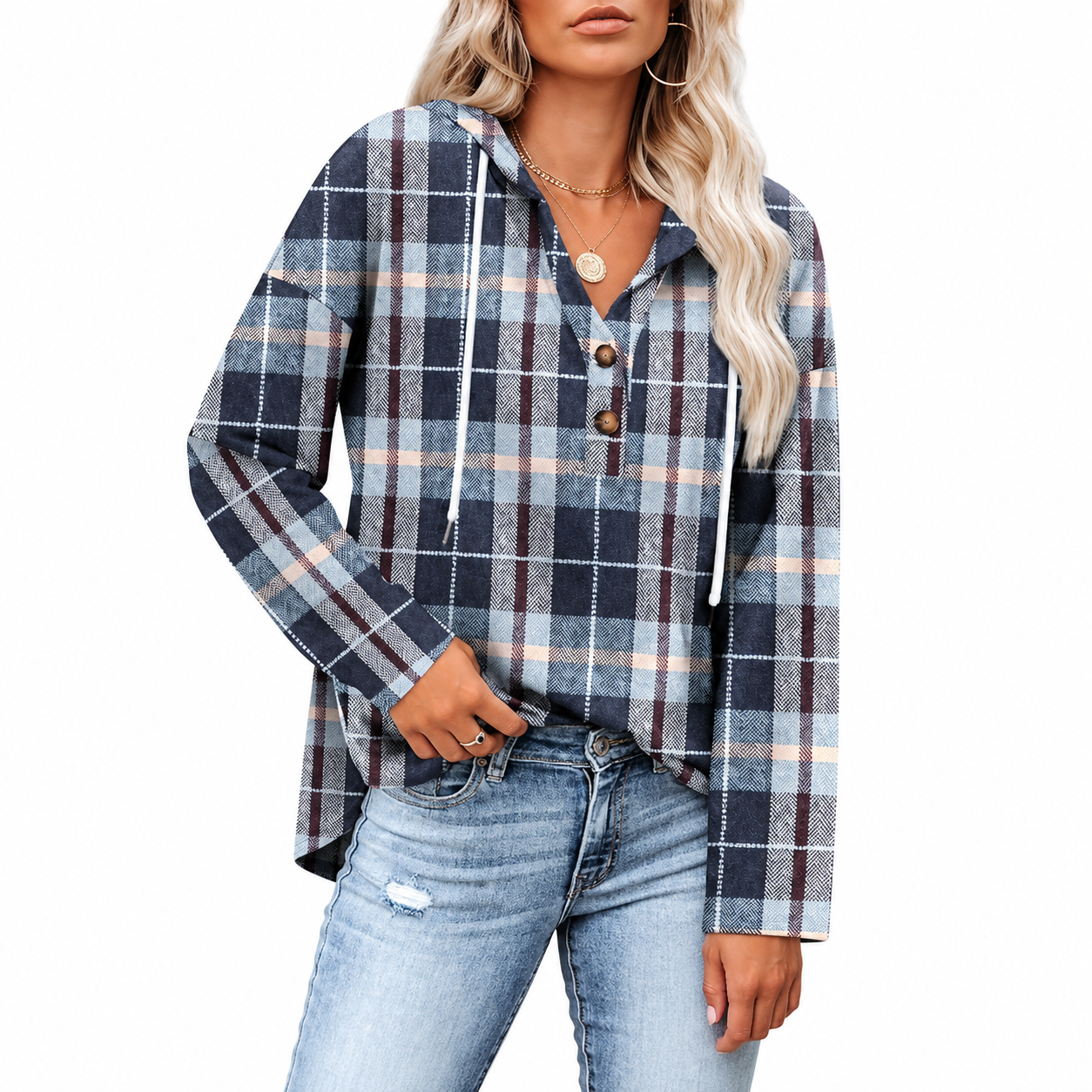 Long Sleeve Pullover Fall Outfit Sweatshirt For Women