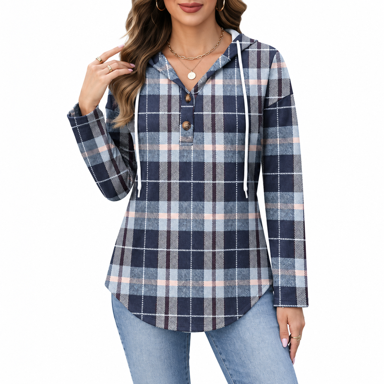 Long Sleeve Pullover Fall Outfit Sweatshirt For Women