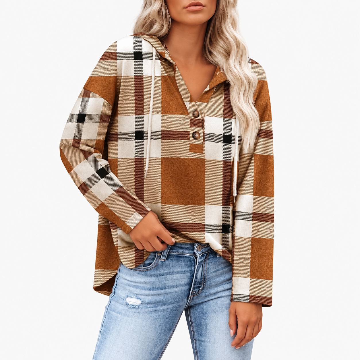Long Sleeve Pullover Fall Outfit Sweatshirt For Women