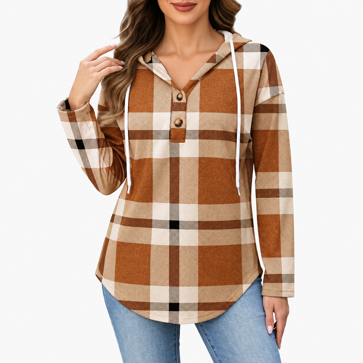 Long Sleeve Pullover Fall Outfit Sweatshirt For Women