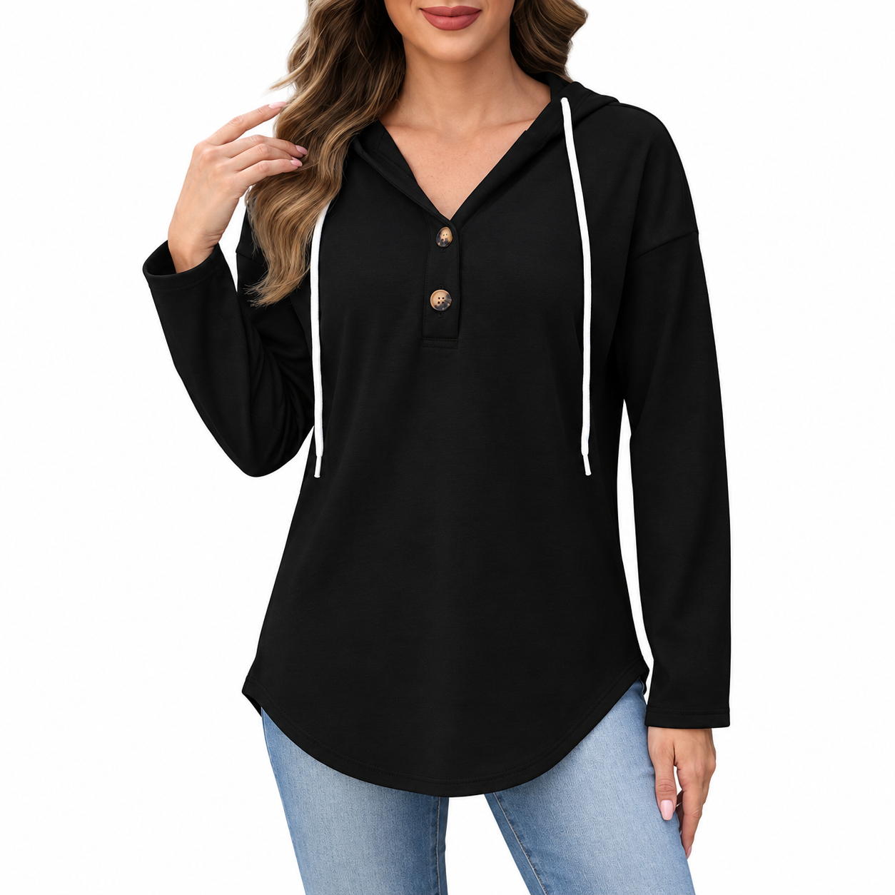 Long Sleeve Pullover Fall Outfit Sweatshirt For Women
