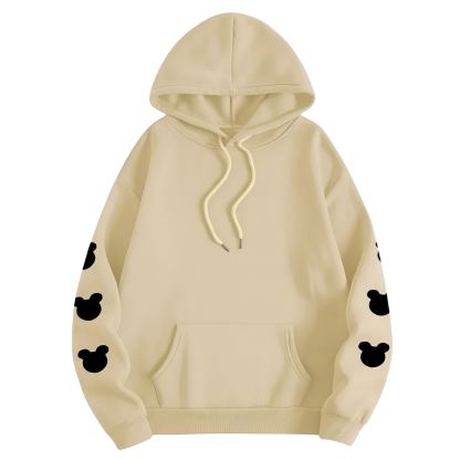 Some Days Just Seem Upside Cartoon Print Pullover Hooded