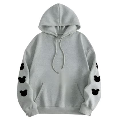 Some Days Just Seem Upside Cartoon Print Pullover Hooded