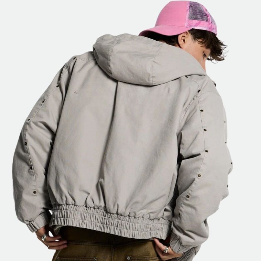 Casual Hooded Jacket With Structured Design