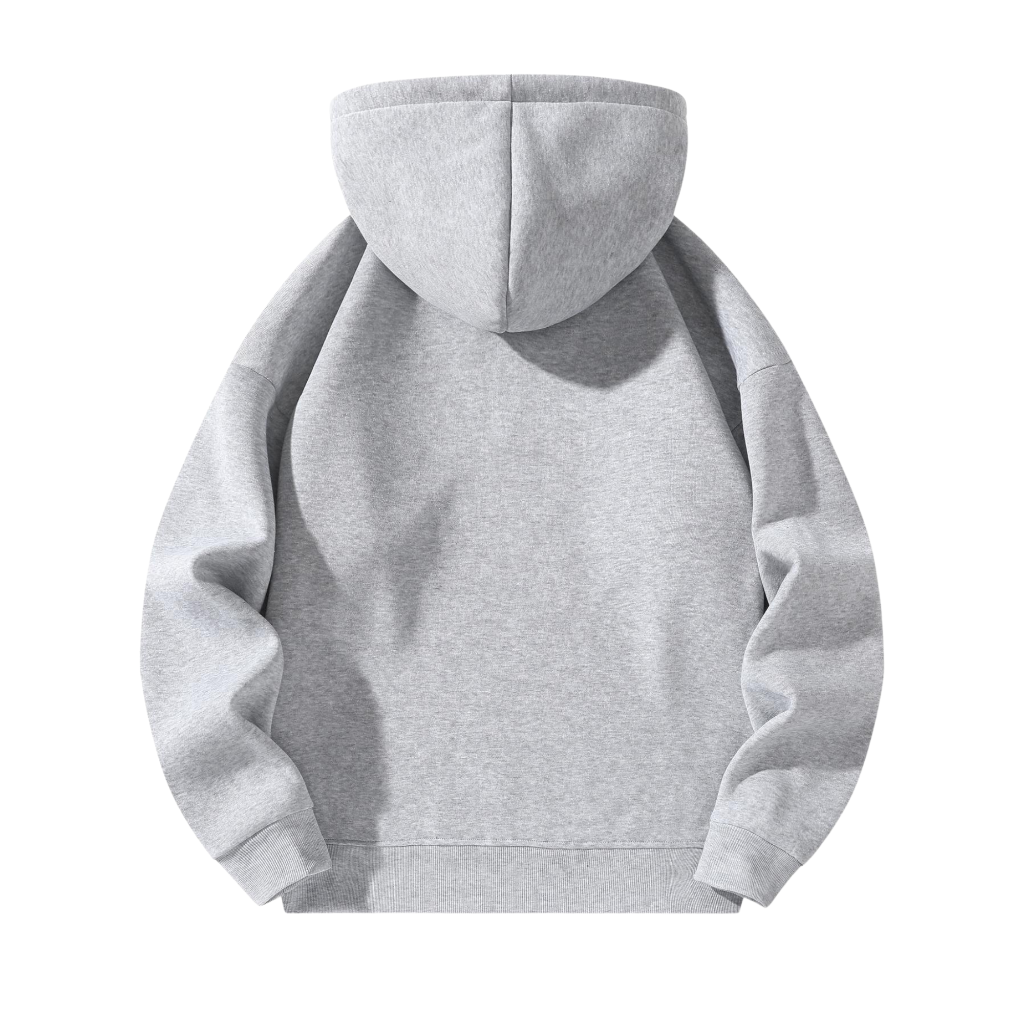 Regular Fit Long Sleeve Zip Up Hooded Sweatshirt For Men