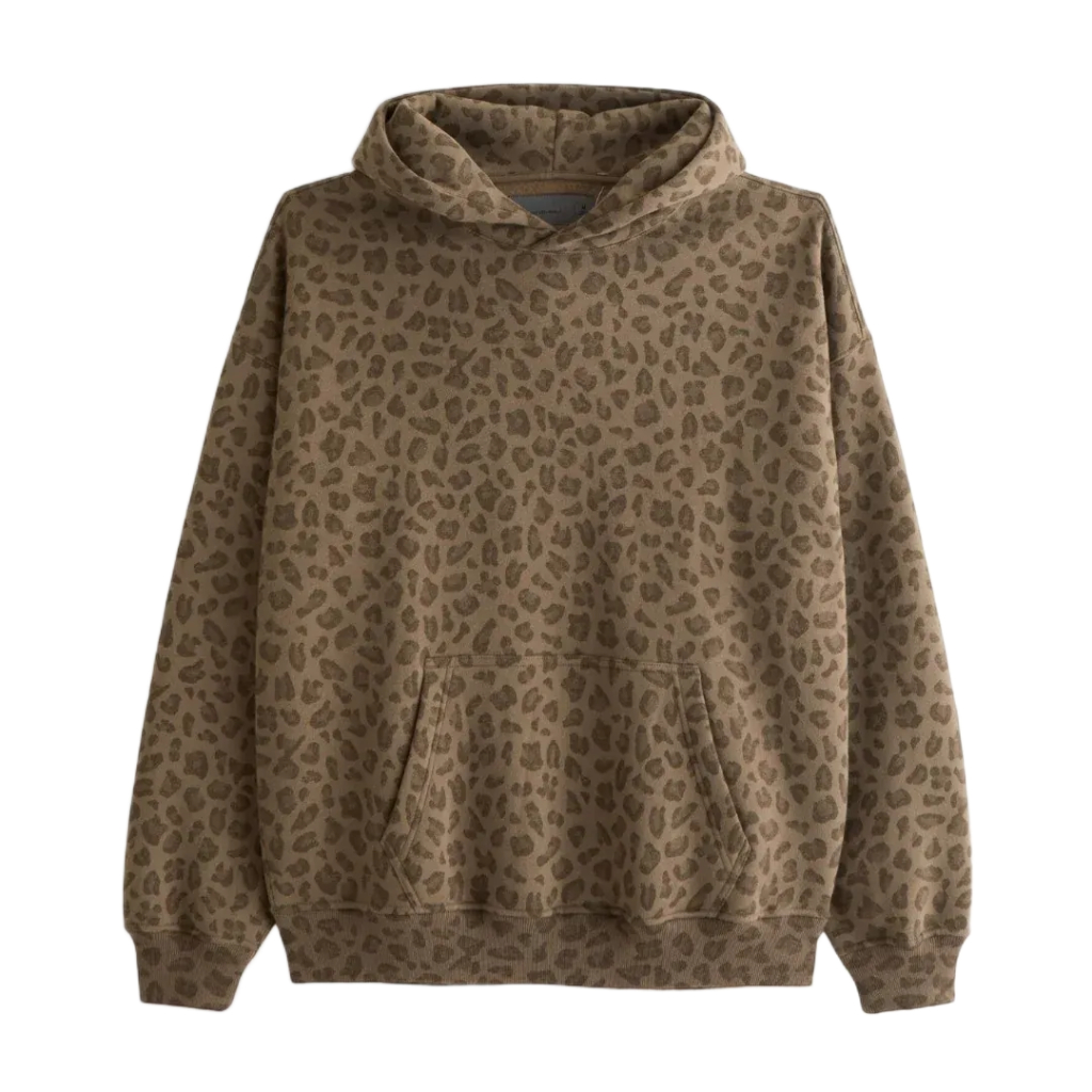 Unisex Leopard Print Hoodie
