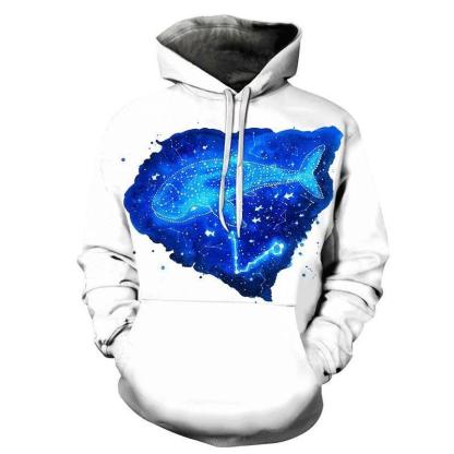 Galaxy Whale 3D Print Hoodie-My 3D Hoodie