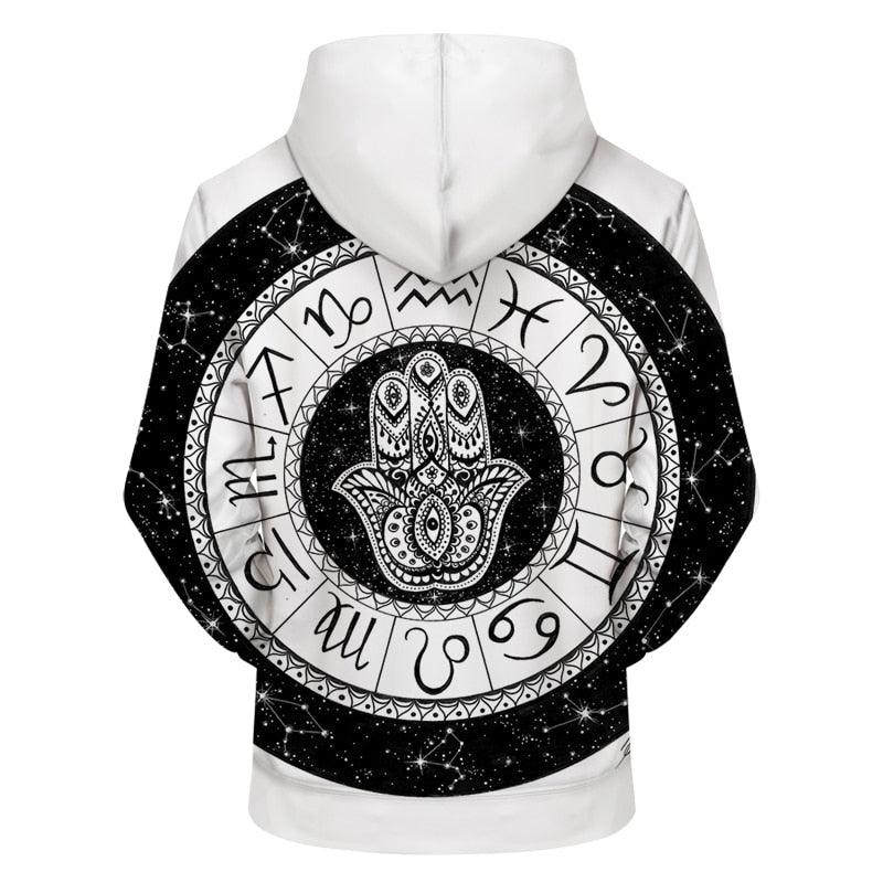 3D Hamsa Hand Printed Hoodie-My 3D Hoodie