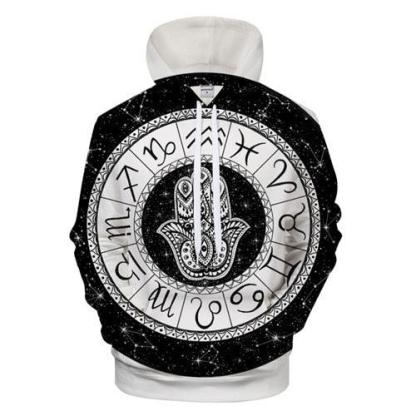 3D Hamsa Hand Printed Hoodie-My 3D Hoodie