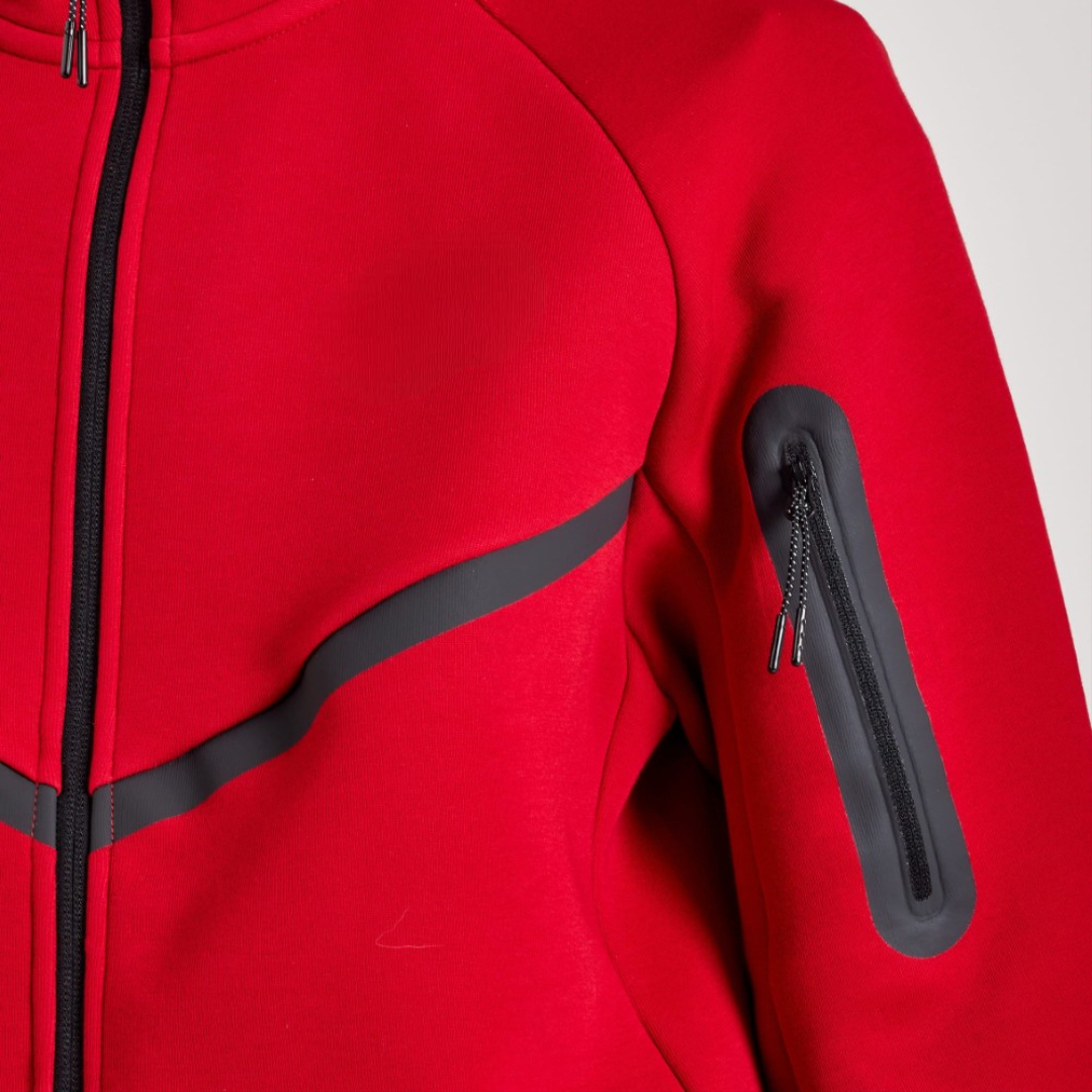 Full Zip Hooded Fleece Jacket For Men