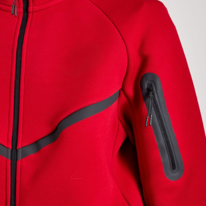 Full Zip Hooded Fleece Jacket For Men