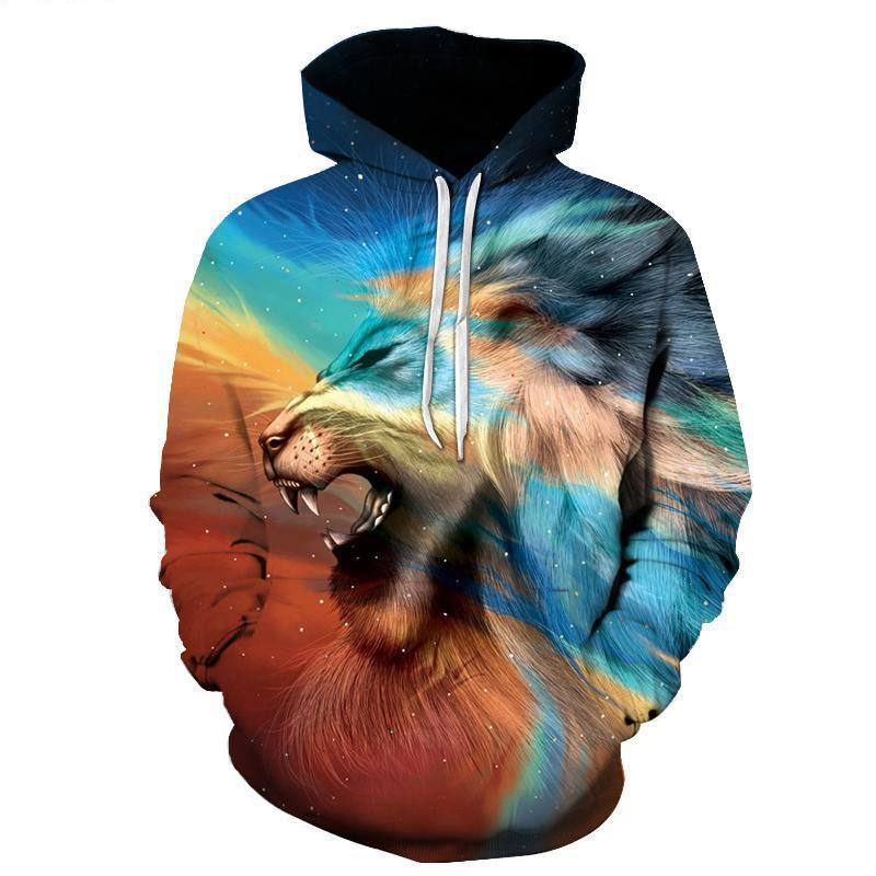 Roaring Lion 3D Hoodie Sweatshirt Pullover-My 3D Hoodie