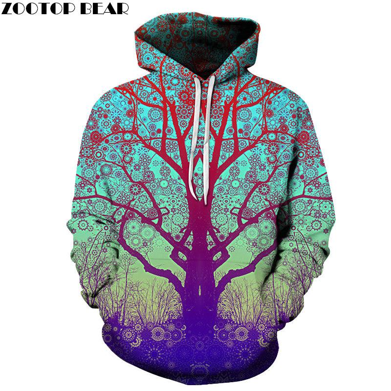 Yogi Tree 3D Sweatshirt Hoodie Pullover-My 3D Hoodie
