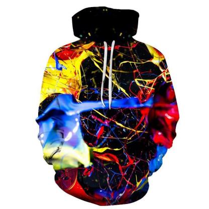 Paint Splatter 3D Sweatshirt Hoodie Pullover-My 3D Hoodie