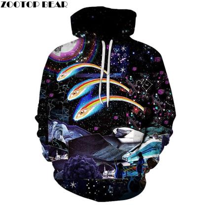 Universe Galaxy 3D Sweatshirt Hoodie Pullover-My 3D Hoodie