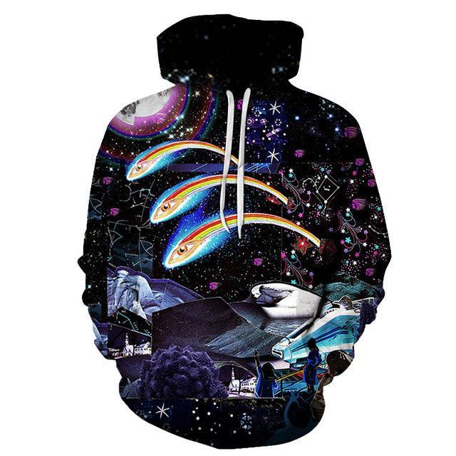 Universe Galaxy 3D Sweatshirt Hoodie Pullover-My 3D Hoodie